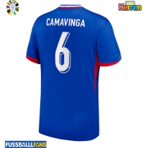 Frankreich Eduardo Camavinga #6 Heimtrikot EM 2024 Kurzarm